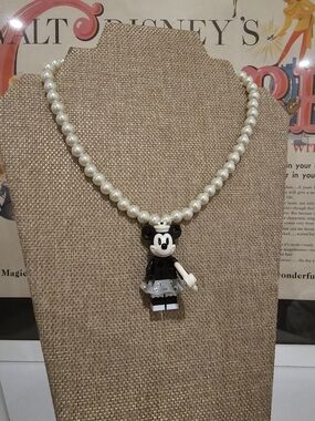 LEGO  Minnie Pendant Necklace - Disney Inspired